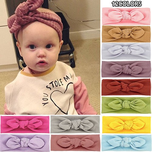 Fascia fiocco bambina morbida - fiocco,